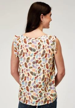 Women's Roper "Feather Toss" Western Blouse -Way Out West Trading Shop 0305205902036c