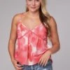 Women's Roper Pink Tie Dye Western Top -Way Out West Trading Shop 0305205904012a