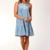 Roper Denim Sleeveless V-Neck Sun Dress -Way Out West Trading Shop 0305705650560a