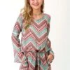 Roper Modern Aztec Rayon Romper -Way Out West Trading Shop 0306205904048a