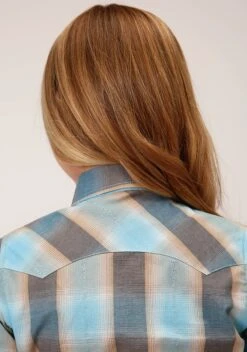 Roper Beach Dobby Long Sleeve Shirt -Way Out West Trading Shop 0308000620480c