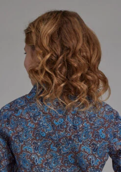 Girl's Roper Western Print Long Sleeve Shirt -Way Out West Trading Shop 0308000640632c