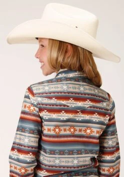 Roper Sandstone Aztec Long Sleeve Shirt -Way Out West Trading Shop 0308000670468c