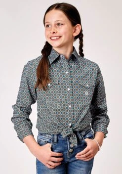 Girl's Roper "Frontier Foulard" Western Shirt