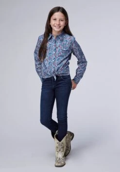 ROPER Girl's Amarillo Collection- Stars And Stripes -Way Out West Trading Shop 0308002254035b