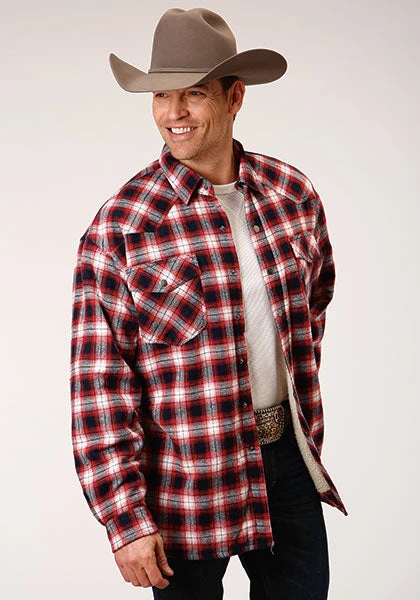 ROPER 1316 SHERPA LINED FLANNEL SHIRT JCKT 3 ROPER 1316 SHERPA LINED FLANNEL SHIRT JCKT