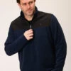ROPER 1738 HTHR NAVY MICRO FLEECE -Way Out West Trading Shop 0309706926165a