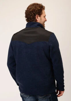 ROPER 1738 HTHR NAVY MICRO FLEECE -Way Out West Trading Shop 0309706926165c