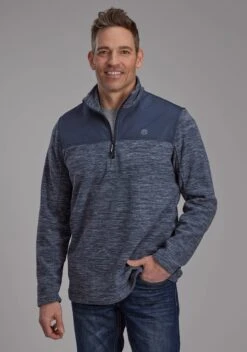 Men's Roper Blue & Grey Pull Over