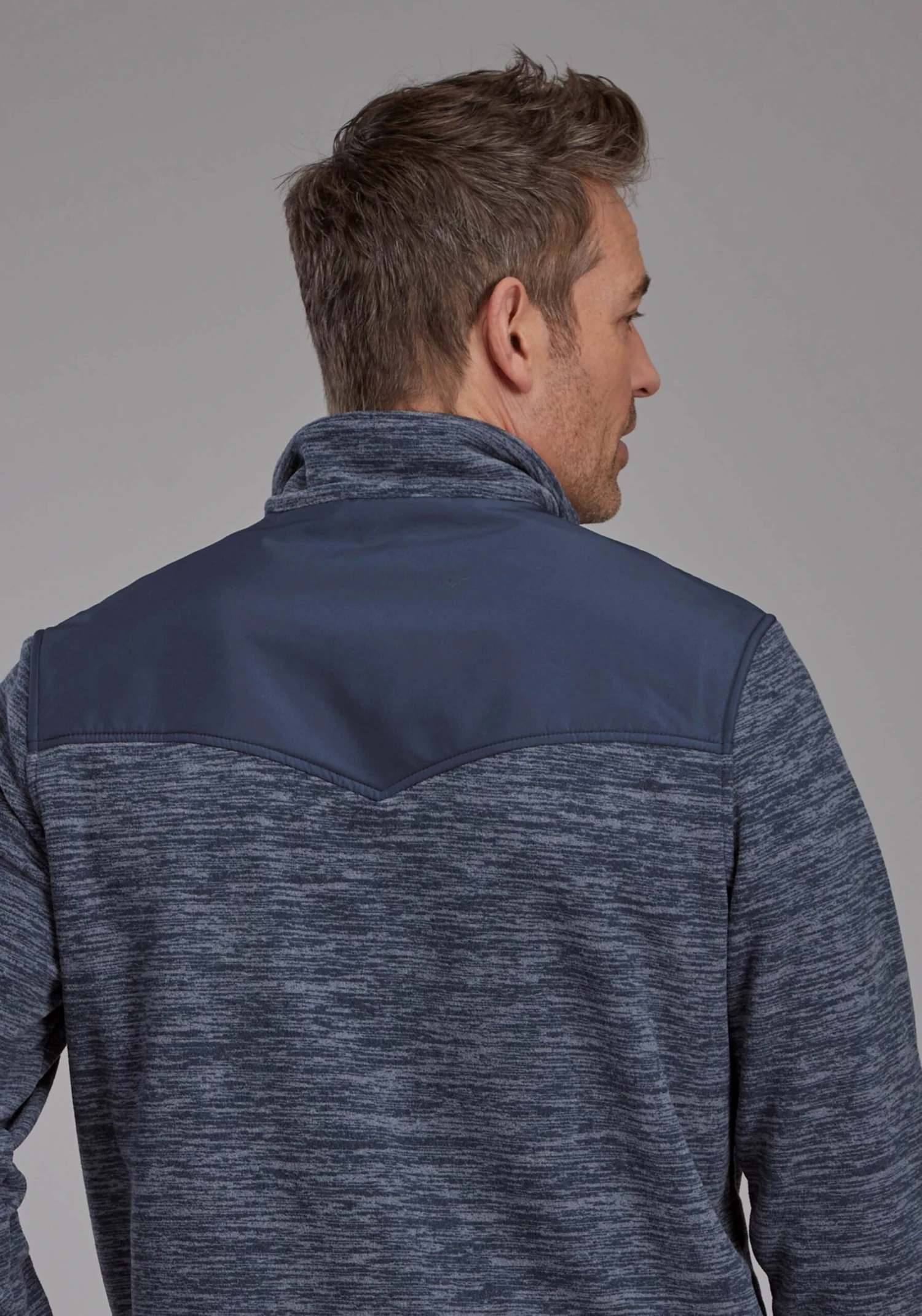 Men's Roper Blue & Grey Pull Over 5 Men's Roper Blue & Grey Pull Over - Image 3