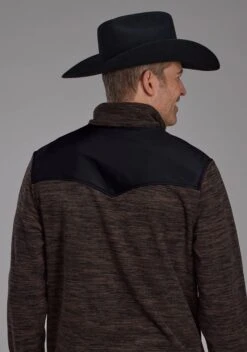 Men's Roper Brown & Black Fleece Pull Over -Way Out West Trading Shop 0309706926171c