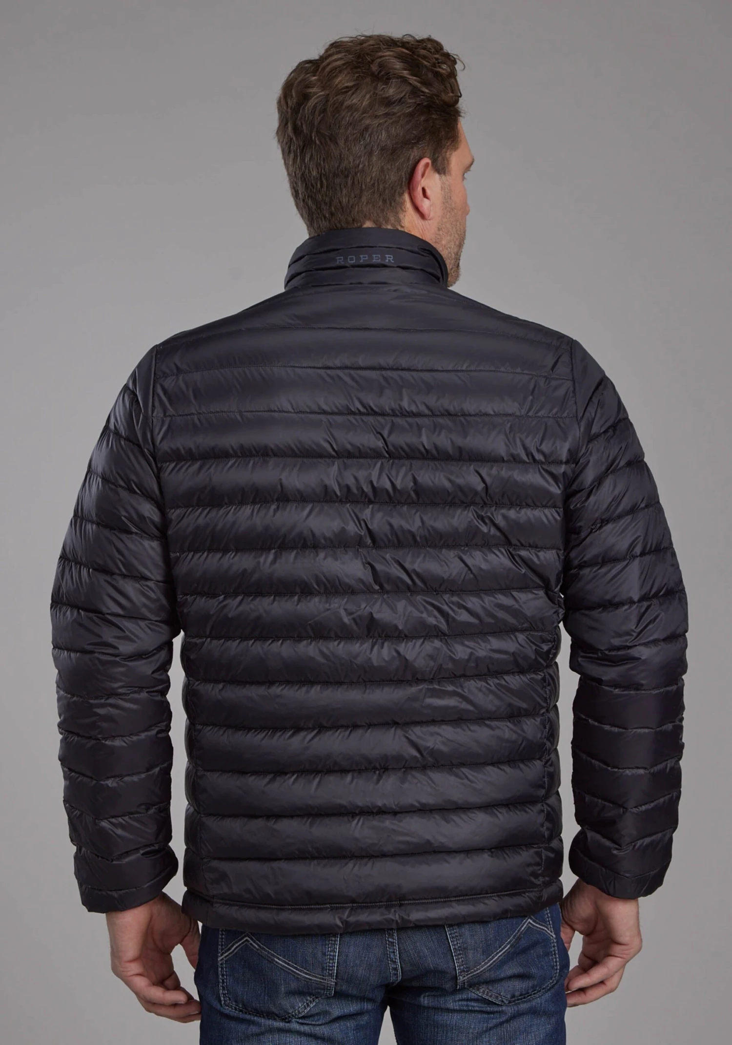 Men's Roper Black Parachute Jacket 5 Men's Roper Black Parachute Jacket - Image 3