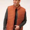 ROPER 1304 DOWN PROOF COATED VEST - RUST