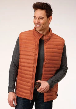 ROPER 1304 DOWN PROOF COATED VEST - RUST