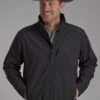 Men's Roper Heathered Charcoal Soft Shell Vest