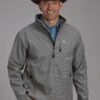 Men's Roper Grey Soft Shell Jacket -Way Out West Trading Shop 0309707806011a