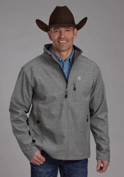 Men's Roper Grey Soft Shell Jacket