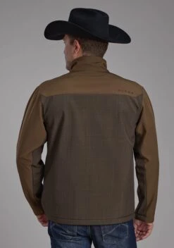 Men's Roper Brown Soft Shell Jacket -Way Out West Trading Shop 0309707806014c