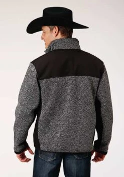 ROPER 00915 HEATHERED CHARCOAL SWEATER KNIT -Way Out West Trading Shop 0309707946152c