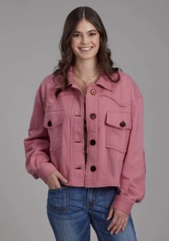 Women's Roper Dusty Pink Cropped Jacket