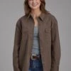 Women's Roper Brown Western Shirt Jacket -Way Out West Trading Shop 0309805926111a