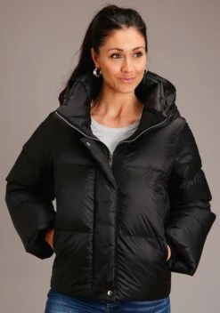 ROPER 1579 WOMEN'S HOODED DOWN PUFFER COAT