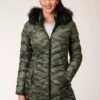 ROPER 00763 PARACHUTE CAMO LONG DOWN COAT