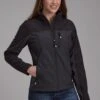 Women's Roper Grey & Black Soft Shell Jacket -Way Out West Trading Shop 0309807806013a