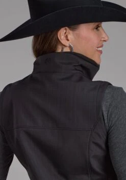 Women's Roper Heathered Charcoal Soft Shell Vest -Way Out West Trading Shop 0309807816009c