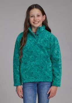 Girl's Roper Tropical Fleece Pull Over
