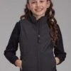 Girl's Roper Heathered Charcoal Soft Shell Vest 1 Girl's Roper Heathered Charcoal Soft Shell Vest -Way Out West Trading Shop 0329807816009a