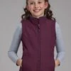 Girl's Roper Wine Soft Shell Vest -Way Out West Trading Shop 0329807816012a