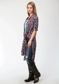 ROPER LADIES WOVEN CARDIGAN -Way Out West Trading Shop 0350005900177b