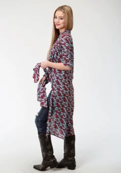 ROPER LADIES WOVEN CARDIGAN -Way Out West Trading Shop 0350005900177c