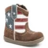 Roper "Cowbabies" Brown Infant Boot W/ American Flag -Way Out West Trading Shop 0901609032985