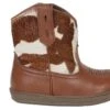 Roper "Cowbabies" Brown Infant Boot W/ Cow Hair-On Shaft -Way Out West Trading Shop 0901609033108