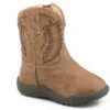 Roper "Cowbabies" Tan Faux Leather Infant Boot W/ Western Stitching -Way Out West Trading Shop 0901619002988