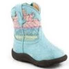 Roper "Cowbabies" Metallic Turquoise & Glitter Infant Boot -Way Out West Trading Shop 0901619033117