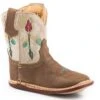 Roper "Cowbabies" Soft Tan Infant Boot W/ Embroidered Arrows