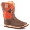 Roper "Cowbabies" Brown Infant Boot W/ Embroidered Horse Design 2 Roper "Cowbabies" Brown Infant Boot W/ Embroidered Horse Design -Way Out West Trading Shop 0901679128356