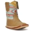 Roper "Cowbabies" Soft Tan Infant Boot W/ Native Embroidery