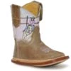 Roper "Cowbabies" Burnished Brown Infant Boot W/ Barrel Racer -Way Out West Trading Shop 0901679128456