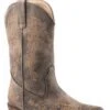 Girls Roper Vintage Brown Faux Leather Snip Toe Boot W/ All Over Embroidery -Way Out West Trading Shop 0901815662494