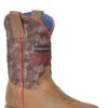 Boys Roper Burnished Brown Square Toe Boot W/ Flag & Camo Shaft -Way Out West Trading Shop 0901870018401