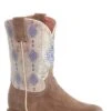 Girls Roper Burnish Tan Square Toe Boot W/ Purple Aztec Design 2 Girls Roper Burnish Tan Square Toe Boot W/ Purple Aztec Design -Way Out West Trading Shop 0901870238494