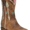 Girls Roper Waxy Brown Snip Toe Boot W/ Arrow Embroidery -Way Out West Trading Shop 0901876228460