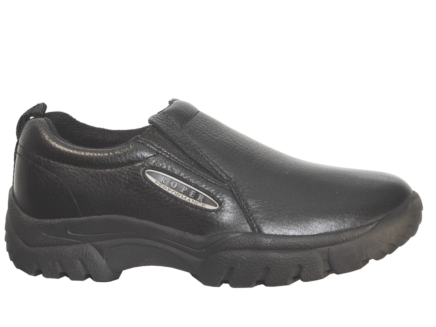 Men's Roper Black Performance Slip-On Shoe 3 Men's Roper Black Performance Slip-On Shoe