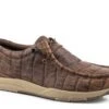 Men's Roper Brown Caiman Stamped Leather Chukka -Way Out West Trading Shop 0902016622943