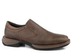 Men's Roper Brown Square Toe Slip-On Shoe