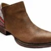 ROPER SNIP TOE LEATHER & FABRIC SHORTY BOOT -Way Out West Trading Shop 0902117672208